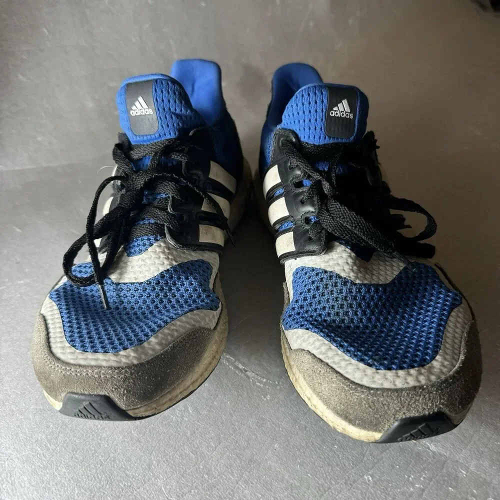 NICE Adidas UltraBoost 1.0 Men’s 10.5 S&L Blue Gray Athletic Running Shoe EF1982